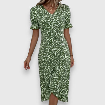 Robe Gloria À Boutons Latéraux