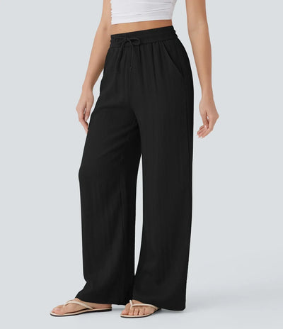 Pantalon En Lin Décontracté & Aéré