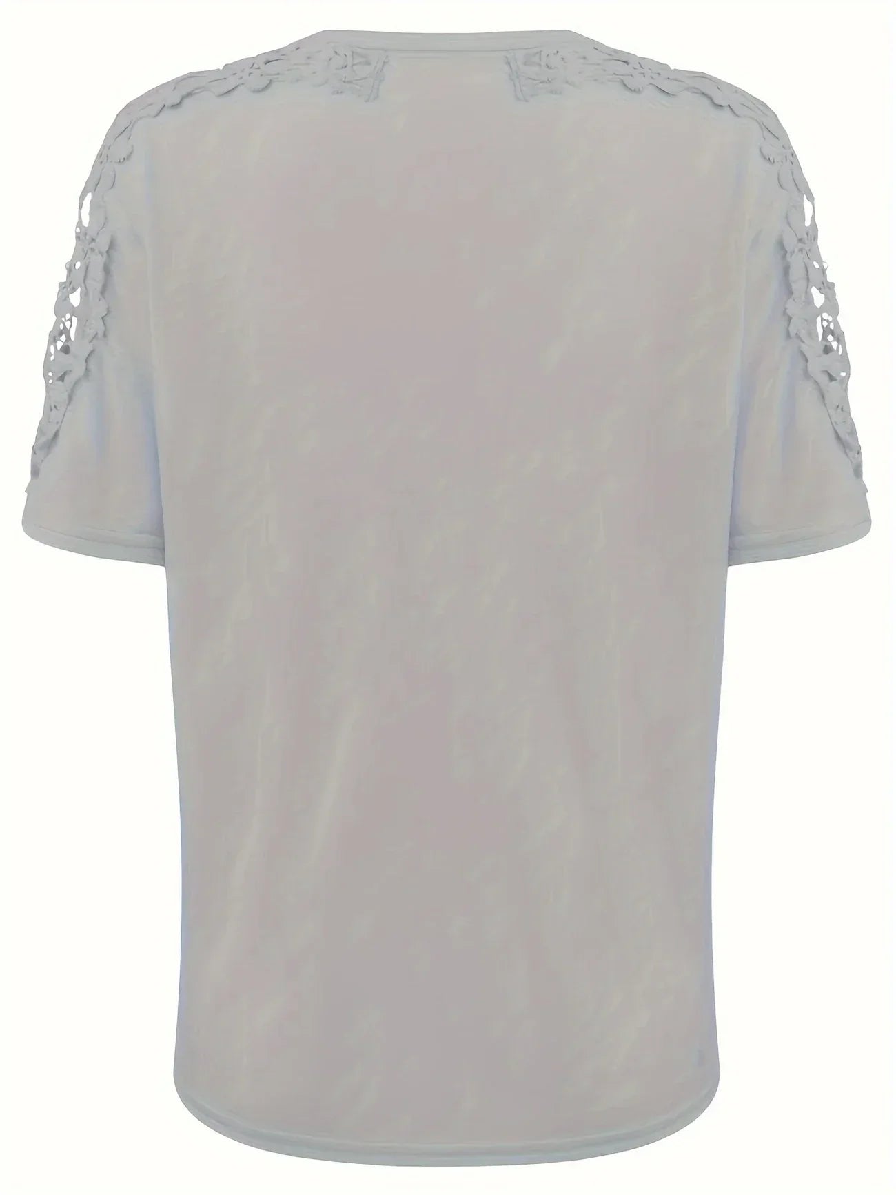 T-shirt D'été À Manches Courtes Avec Dentelle