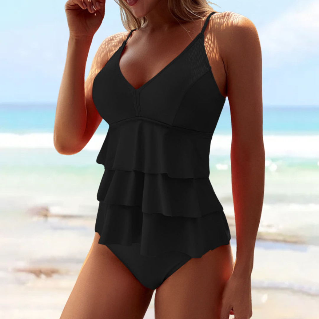 Maillot De Bain Sculptant à Volants
