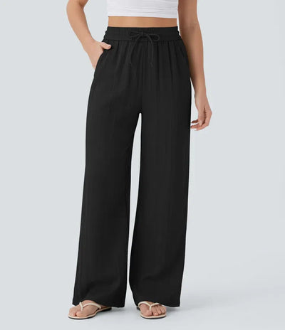 Pantalon En Lin Décontracté & Aéré
