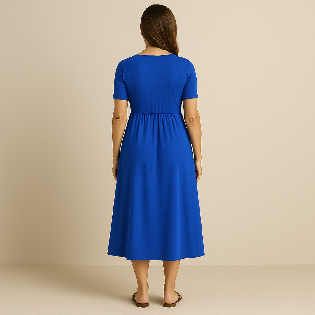 Robe Alicia Longue Col V