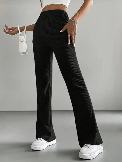 Pantalon Évasé En Velours Côtelé