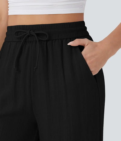 Pantalon En Lin Décontracté & Aéré