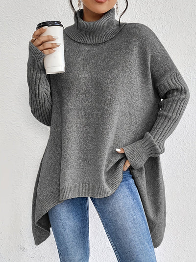 Pull Col Montant Élégant & Décontracté