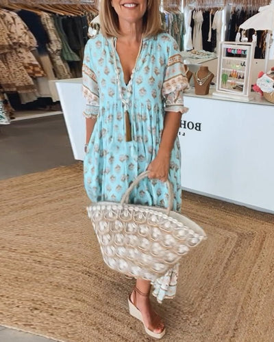 Robe Bohémienne Avec Cache-Ventre