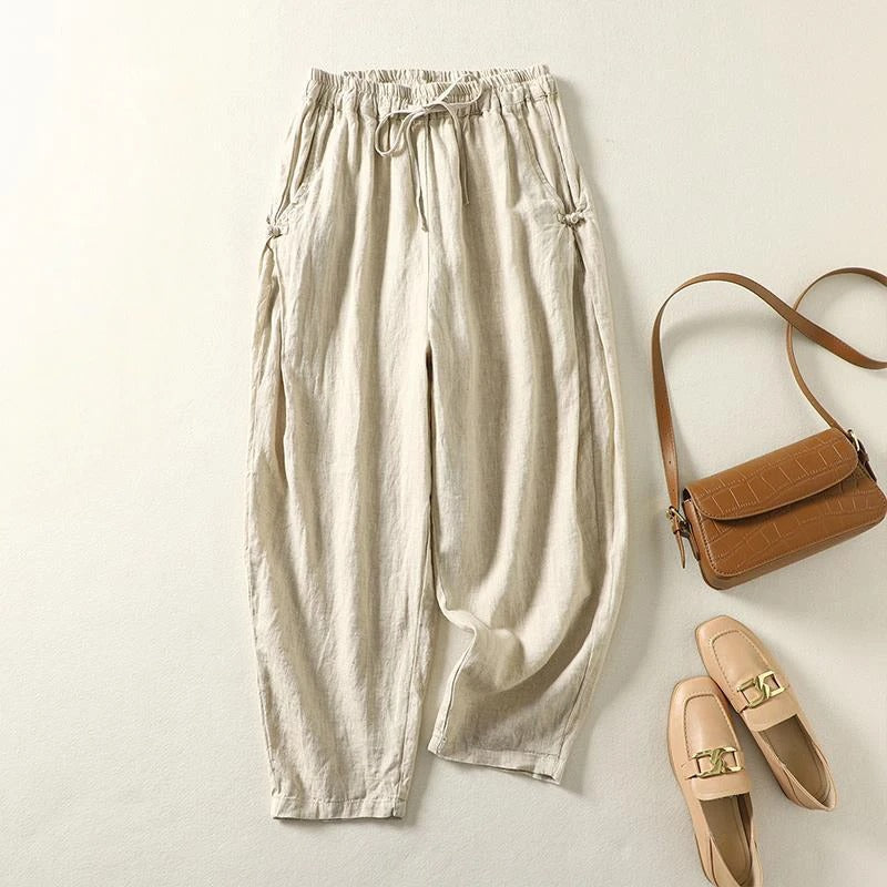 Pantalon Shanna En Lin Pour Femme