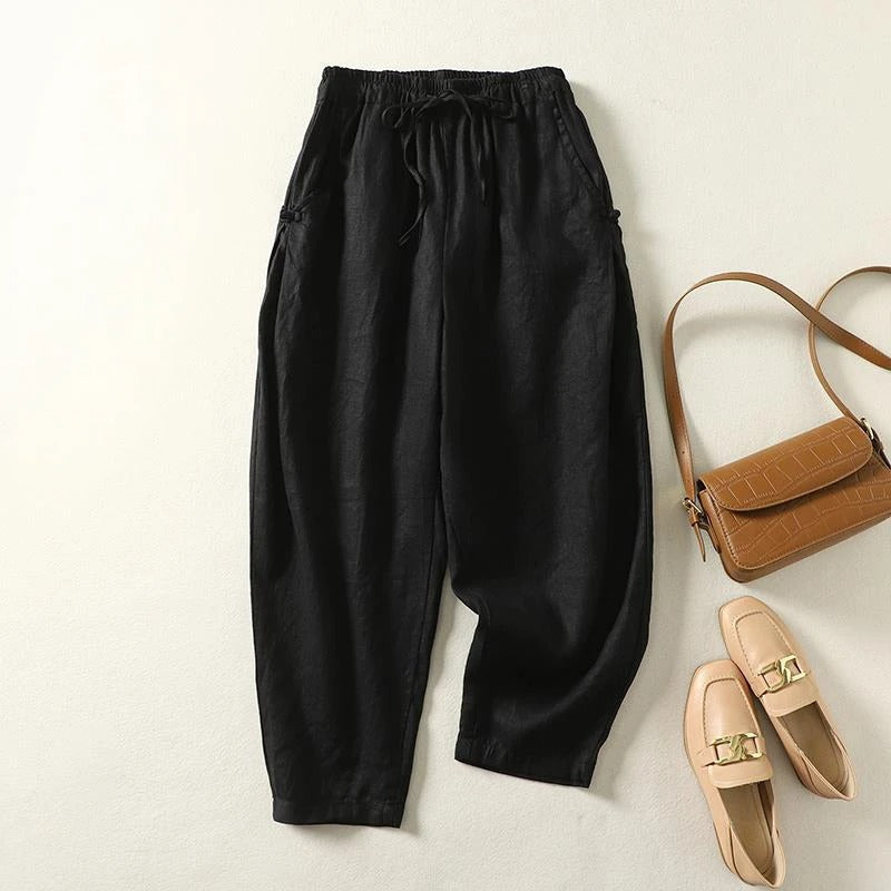 Pantalon Shanna En Lin Pour Femme