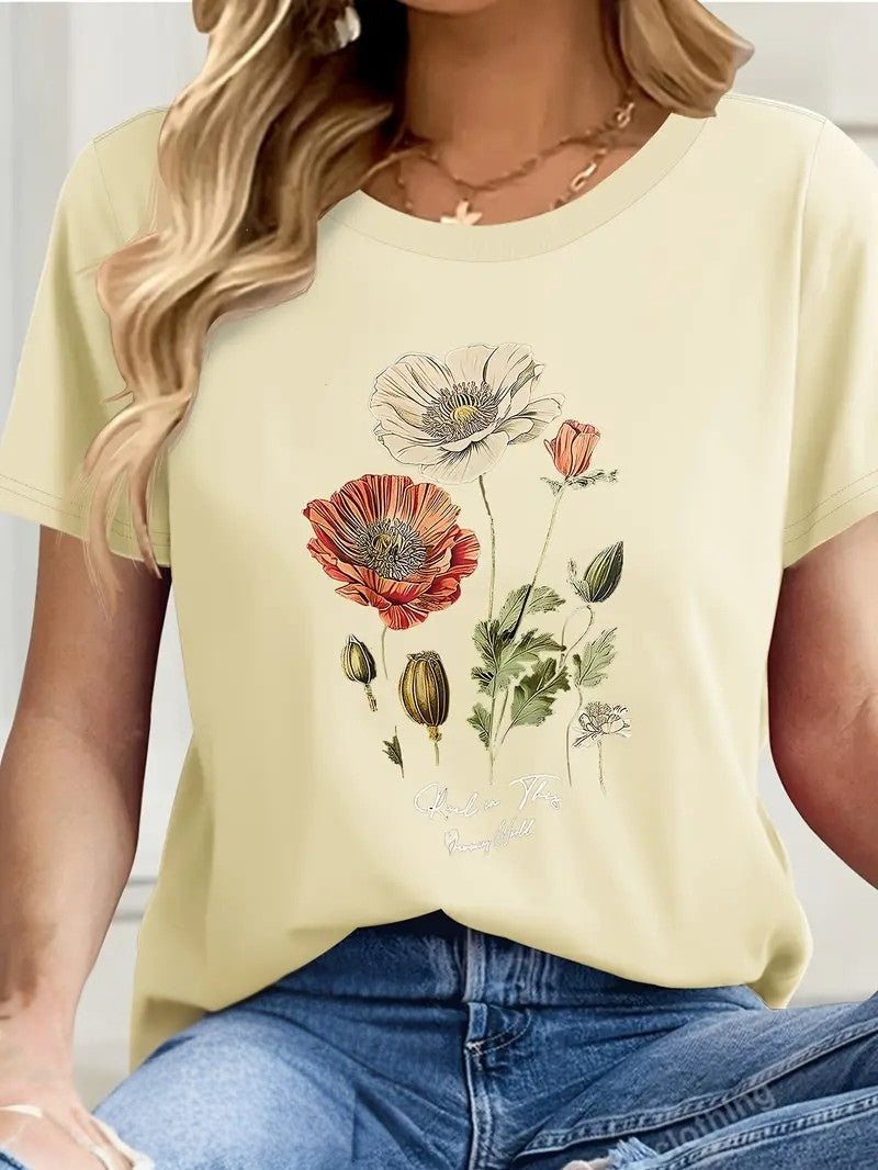 Pull Falinia À Manches Courtes Avec Imprimé Floral