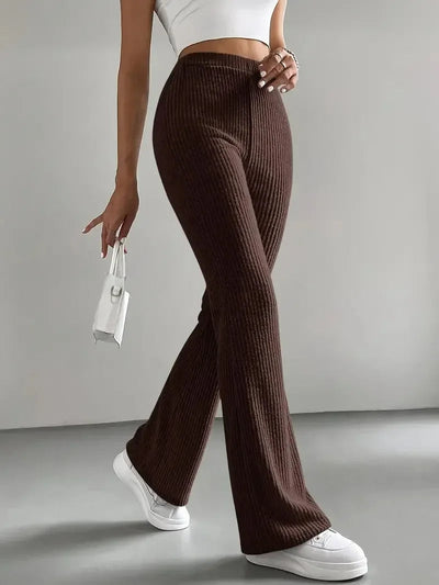 Pantalon Évasé En Velours Côtelé