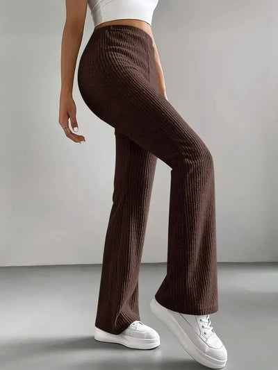 Pantalon Évasé En Velours Côtelé