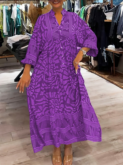 Robe Solea Imprimée À Col En V