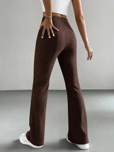 Pantalon Évasé En Velours Côtelé