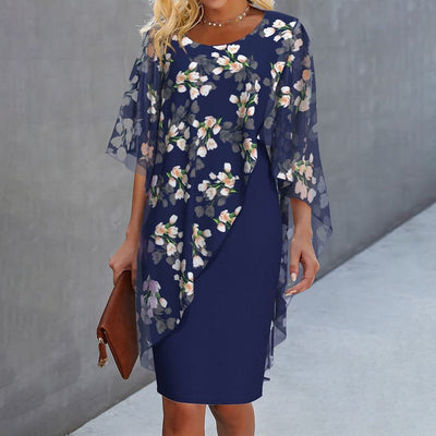Robe Élégante En Tissu Floral
