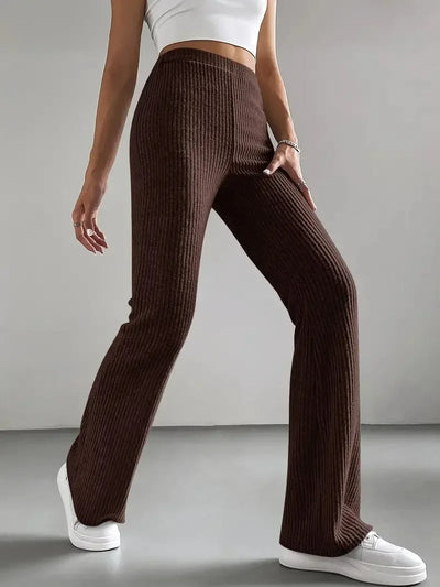 Pantalon Évasé En Velours Côtelé