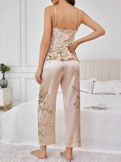 Ensemble Pyjama Fleurane En Satin