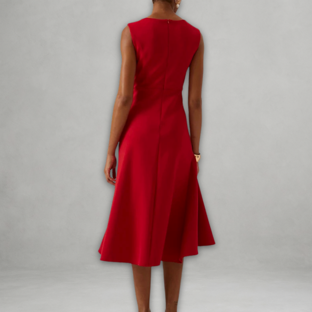 Robe Mi-longue Élégante Sans Manches