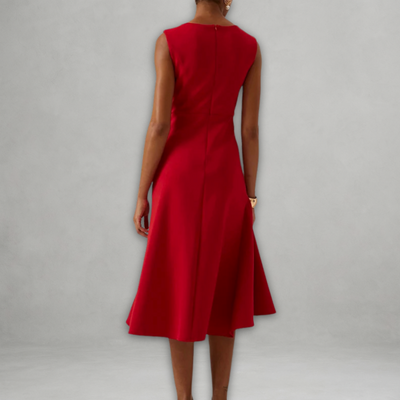 Robe Mi-longue Élégante Sans Manches