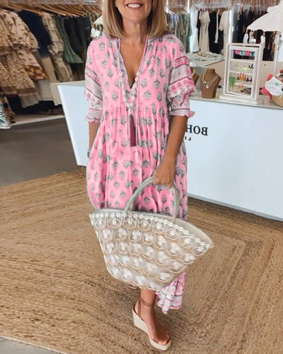 Robe Bohémienne Avec Cache-Ventre