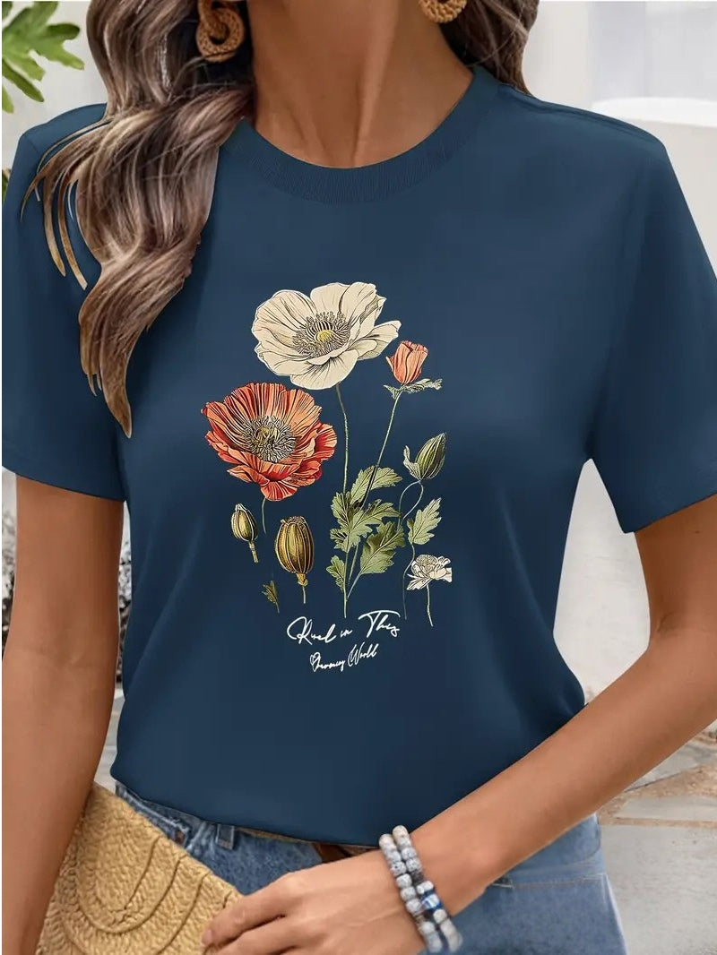 Pull Falinia À Manches Courtes Avec Imprimé Floral