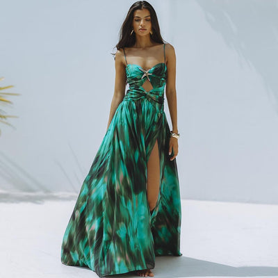 Ensemble Robe-Maillot Alice 2 Pièces (Vert Émeraude)