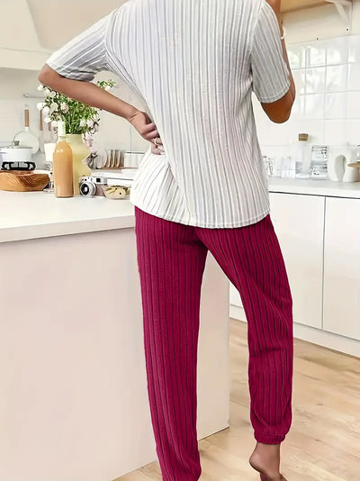 Ensemble Pyjama Amore En Velours Côtelé