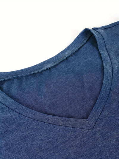 T-shirt Respirant En Coton À Manches En Pétales