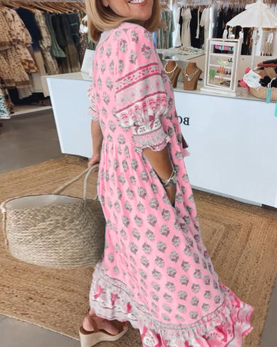 Robe Bohémienne Avec Cache-Ventre