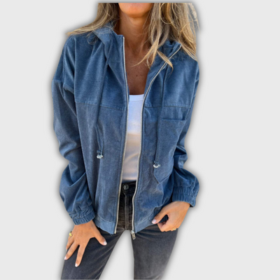 Veste Rétro Légère En Velours Côtelé
