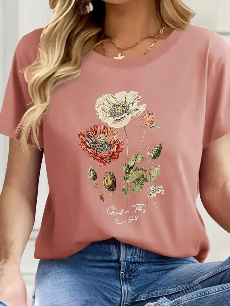 Pull Falinia À Manches Courtes Avec Imprimé Floral