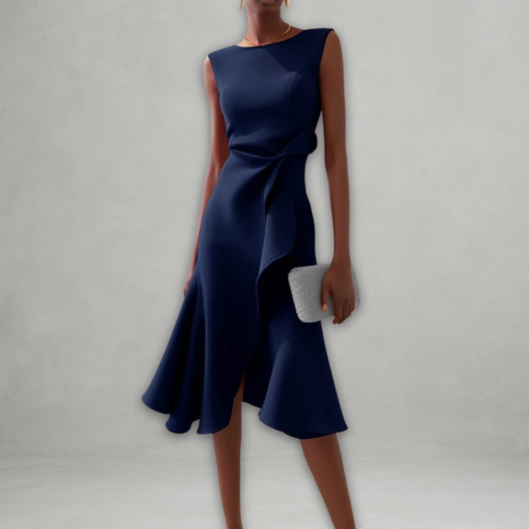Robe Mi-longue Élégante Sans Manches