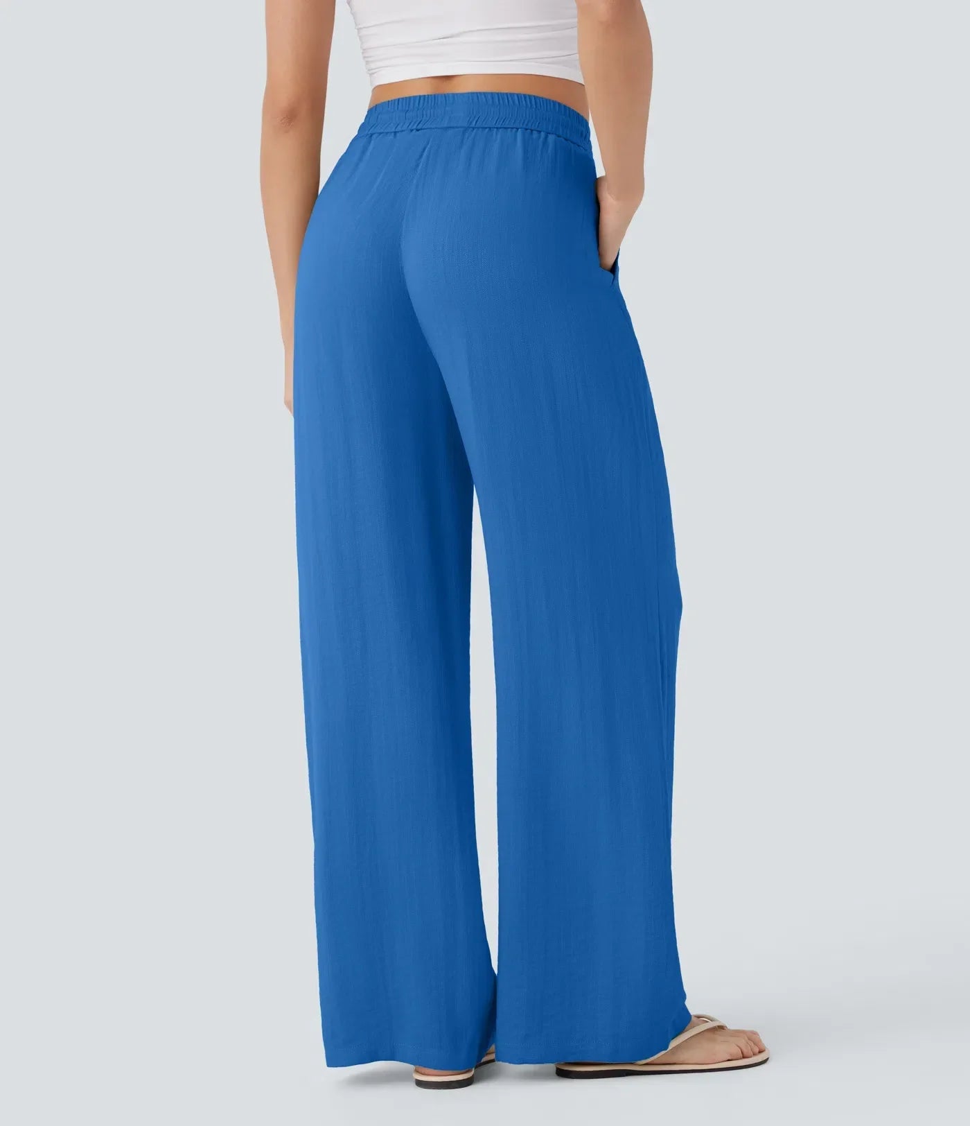 Pantalon En Lin Décontracté & Aéré