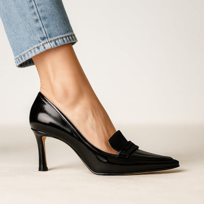 Talons Aiguilles En Cuir