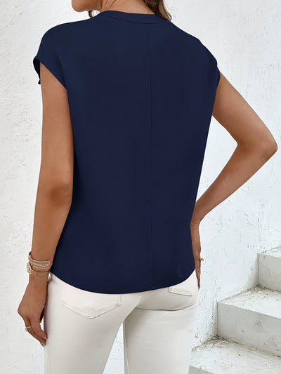Chemise D'été À Manches Courtes Avec Poches