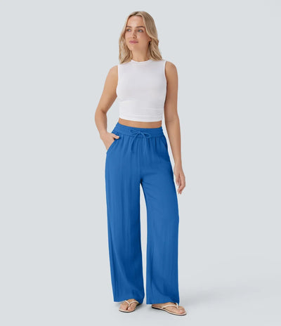 Pantalon En Lin Décontracté & Aéré