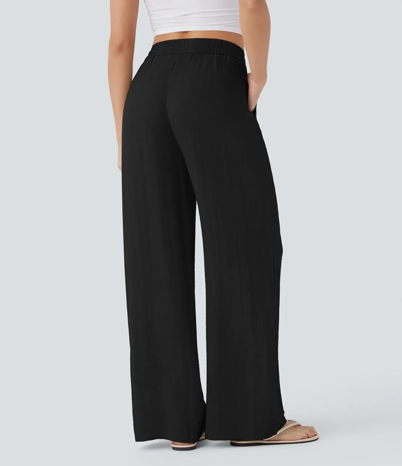 Pantalon En Lin Décontracté & Aéré