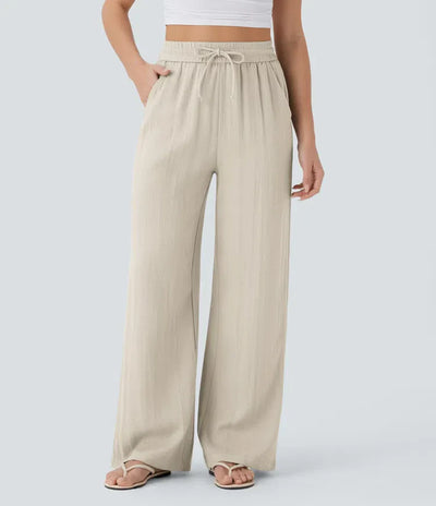 Pantalon En Lin Décontracté & Aéré