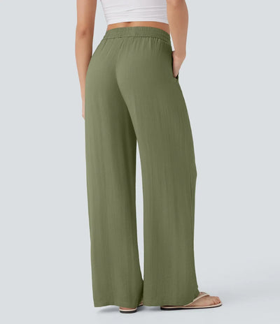 Pantalon En Lin Décontracté & Aéré