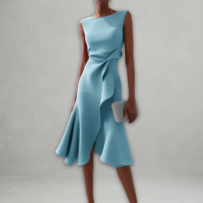 Robe Mi-longue Élégante Sans Manches