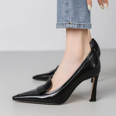 Talons Aiguilles En Cuir