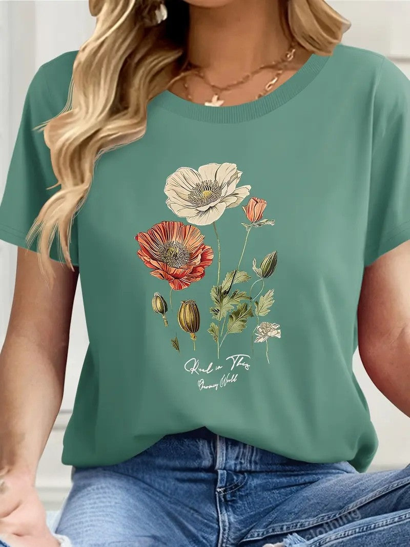 Pull Falinia À Manches Courtes Avec Imprimé Floral