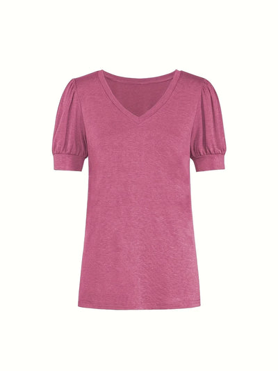 T-shirt Respirant En Coton À Manches En Pétales