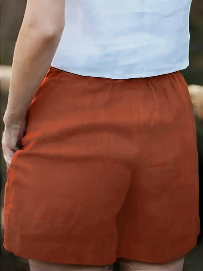 Short D'été Décontracté Avec Poches Pour Femmes