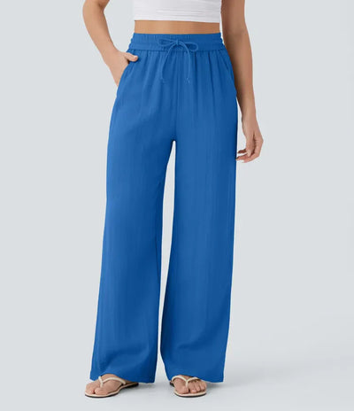 Pantalon En Lin Décontracté & Aéré