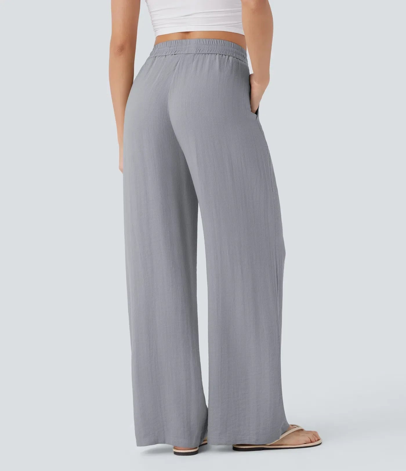 Pantalon En Lin Décontracté & Aéré