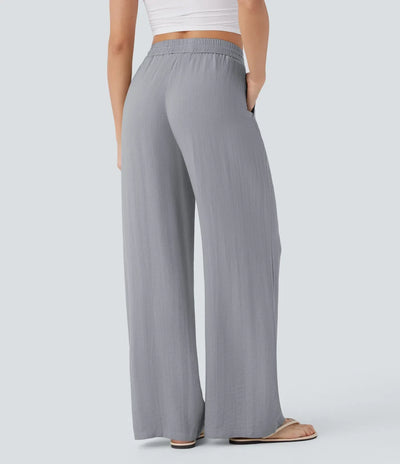 Pantalon En Lin Décontracté & Aéré
