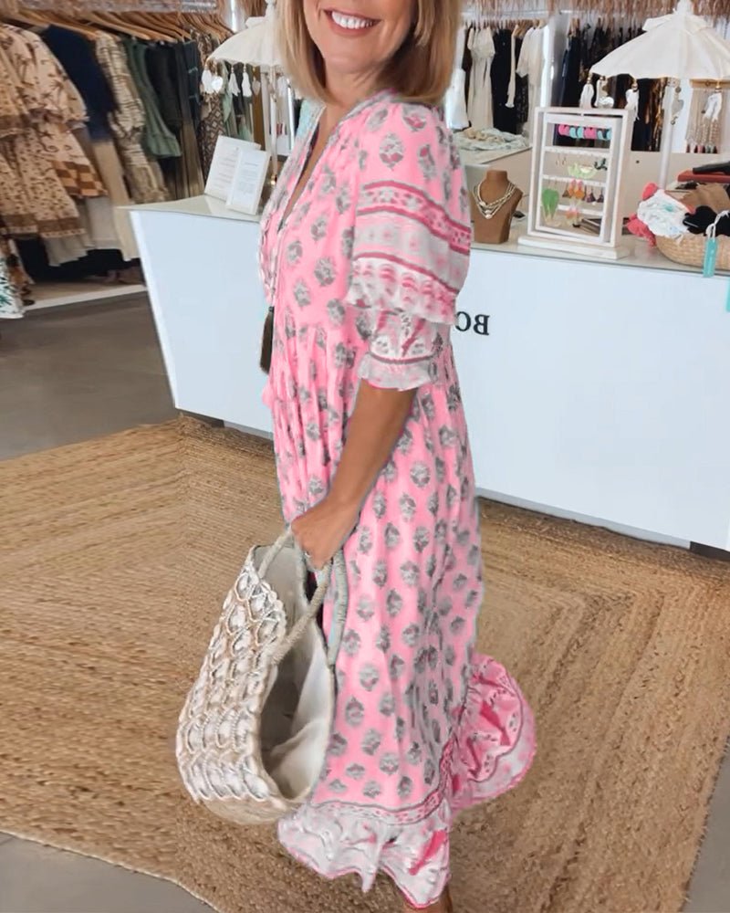 Robe Bohémienne Avec Cache-Ventre