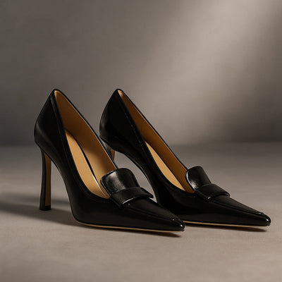 Talons Aiguilles En Cuir