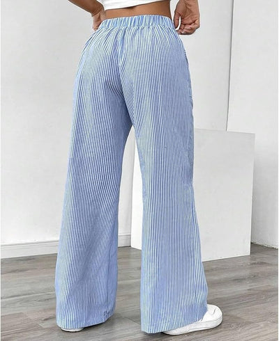 Pantalon Large En Coton Doux Pour Femmes