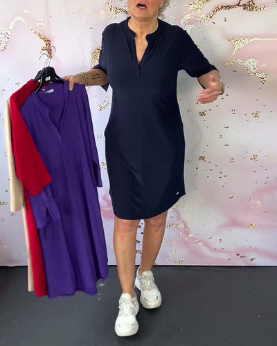 Robe Fit À Décolleté En V Avec Poches